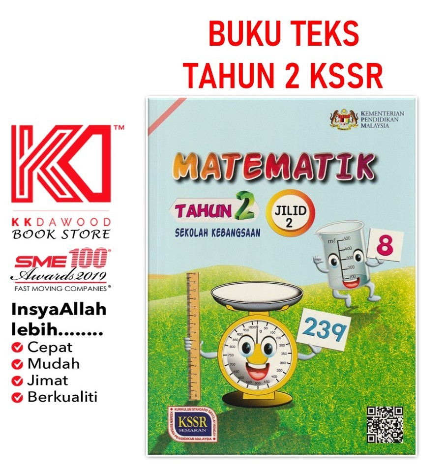 [KKD] Buku Teks Tahun 2 Matematik Jilid 2 | Shopee Malaysia