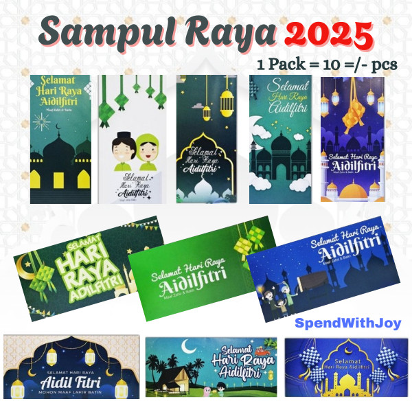 SpendWithJoy【RAYA 2025】Sampul Duit Raya 2025 Green Envelope Money ...