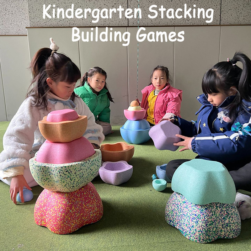 Kid Steeping Stone Balance Game Sensory Integration Balancing Stone ...