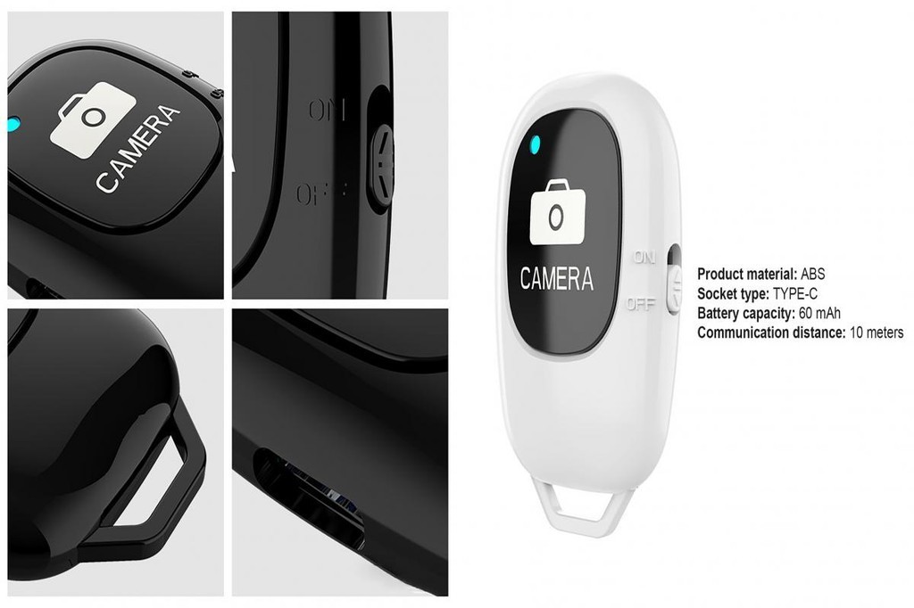 Cute_ Phone Remote Controller Bluetooth-compatible 50 Wireless Mini Non ...