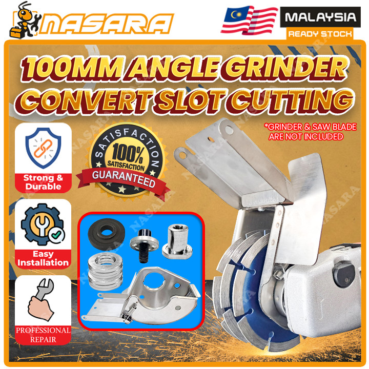 Nasara 100mm Angle Grinder Convert Slot Cutting Cutter Grooving Machine ...