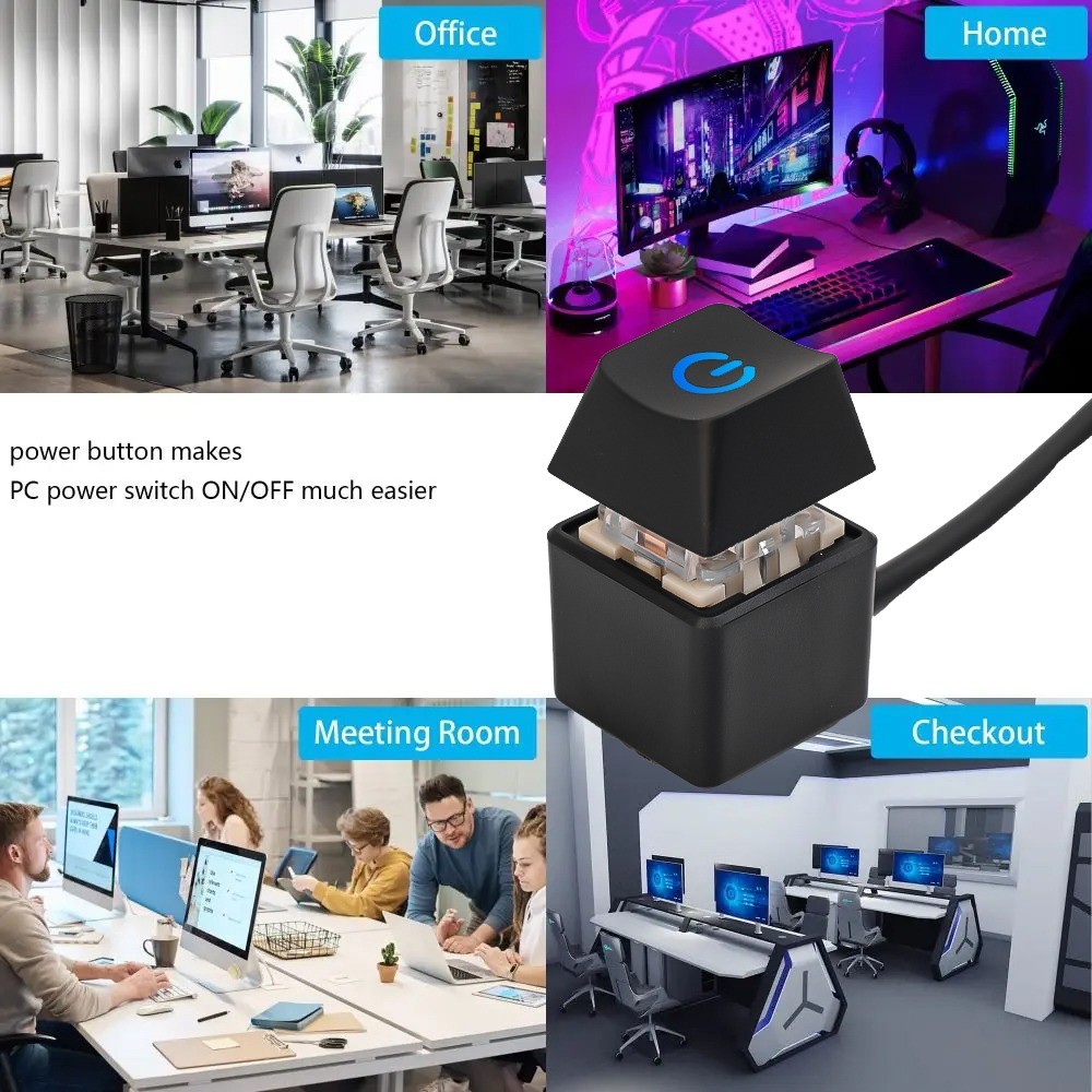 Computer Desktop PC External Switch for Office -One-button Motherboard ...