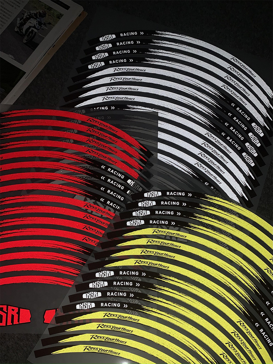 Speed Army Yamaha XJR 1300 Full Bike Kit – Gloss Wheel Rim Stripes & Decals Stickers