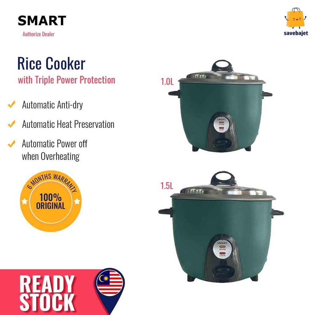 Smart Rice Cooker (1.0L/1.5L) HT10/HT20/HT30 | Shopee Malaysia