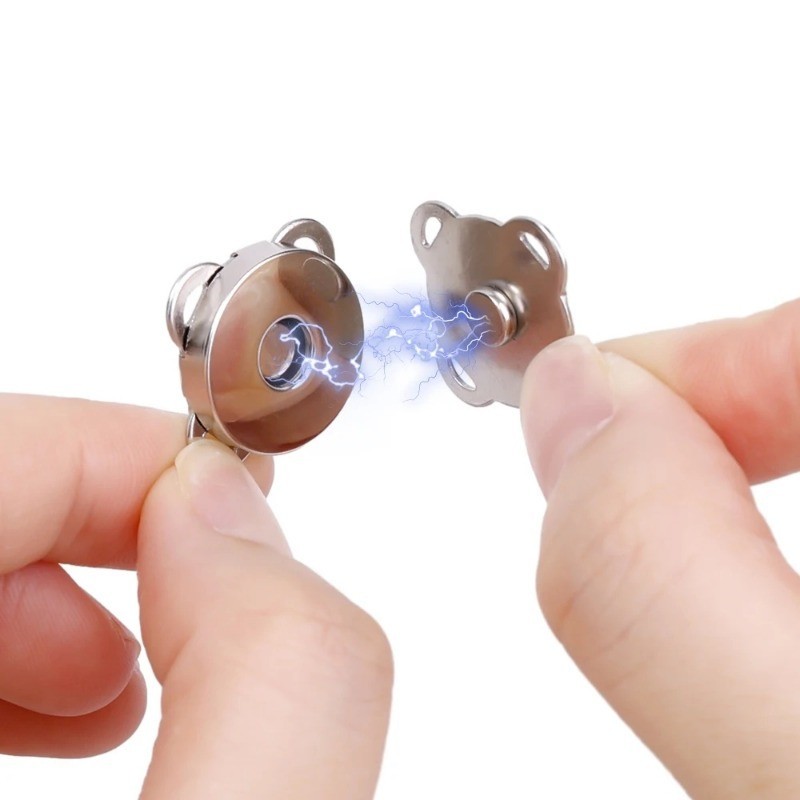 1 Pair Magnetic Snap Metal Invisible Button Luggage Fasteners Lock ...
