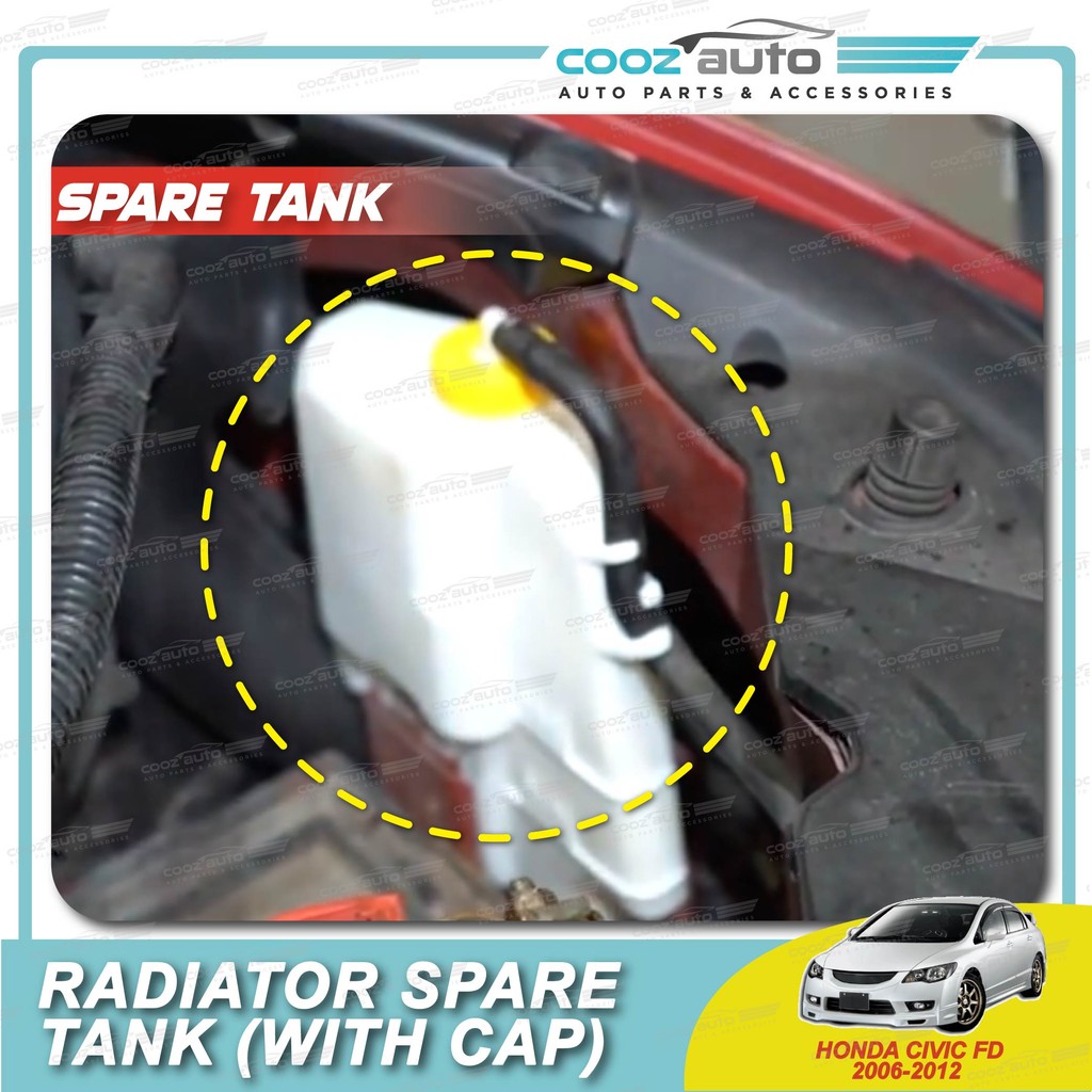 Honda Civic FD FD1 FD2 SNA SNB 2006 - 2012 Radiator Water Spare Tank ...