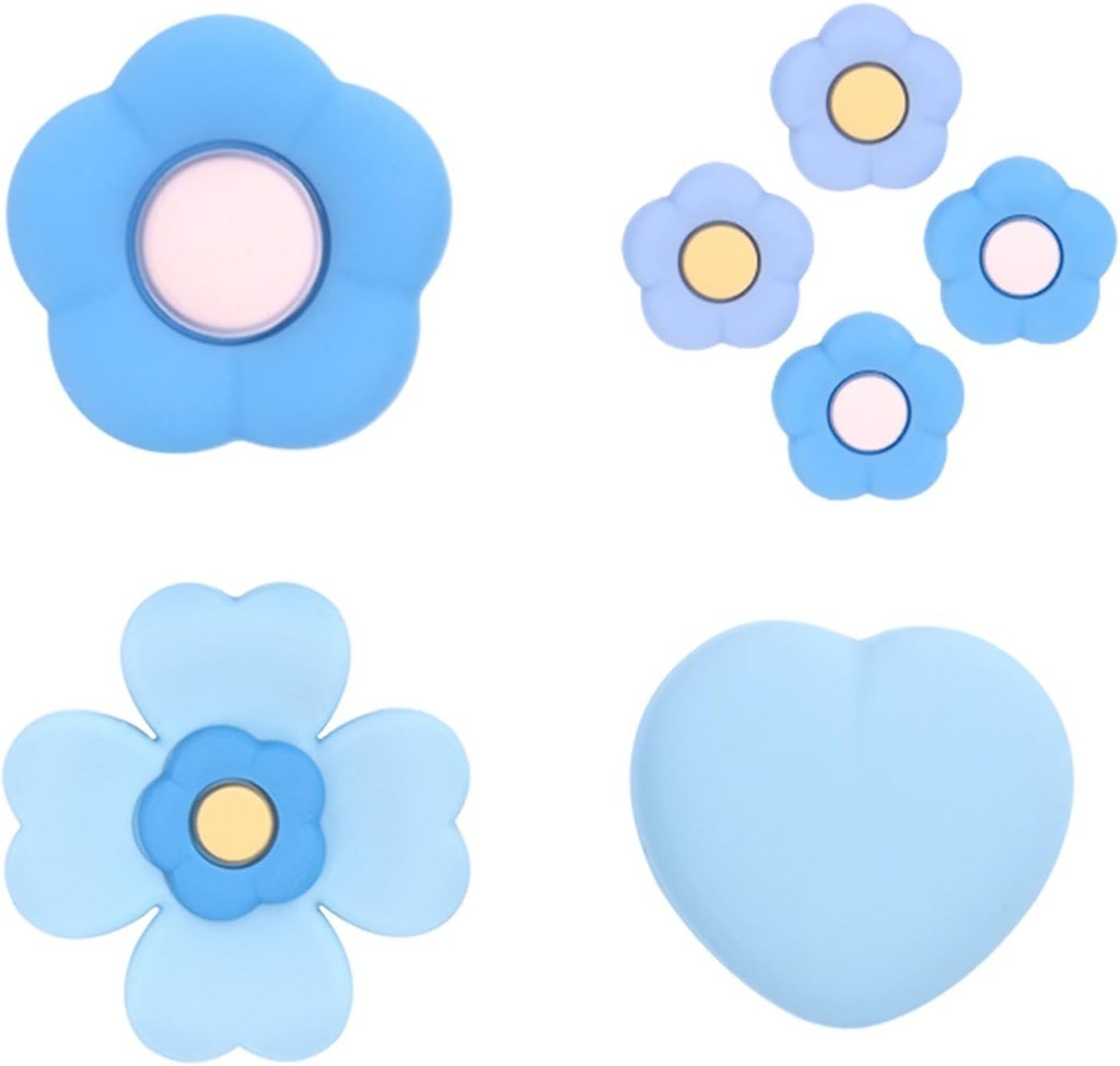 GeekShare Cross D-Pad Button Caps Thumb Grips Set Silicone ABXY Key ...