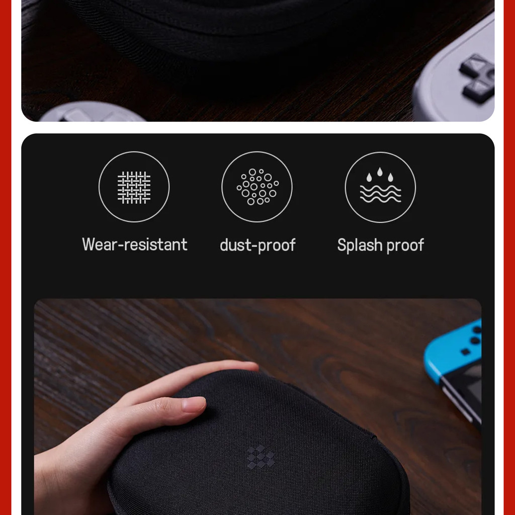 8BitDo Classic Controller Travel Case for Sn30 Pro+ & Pro 2 Switch Pro ...
