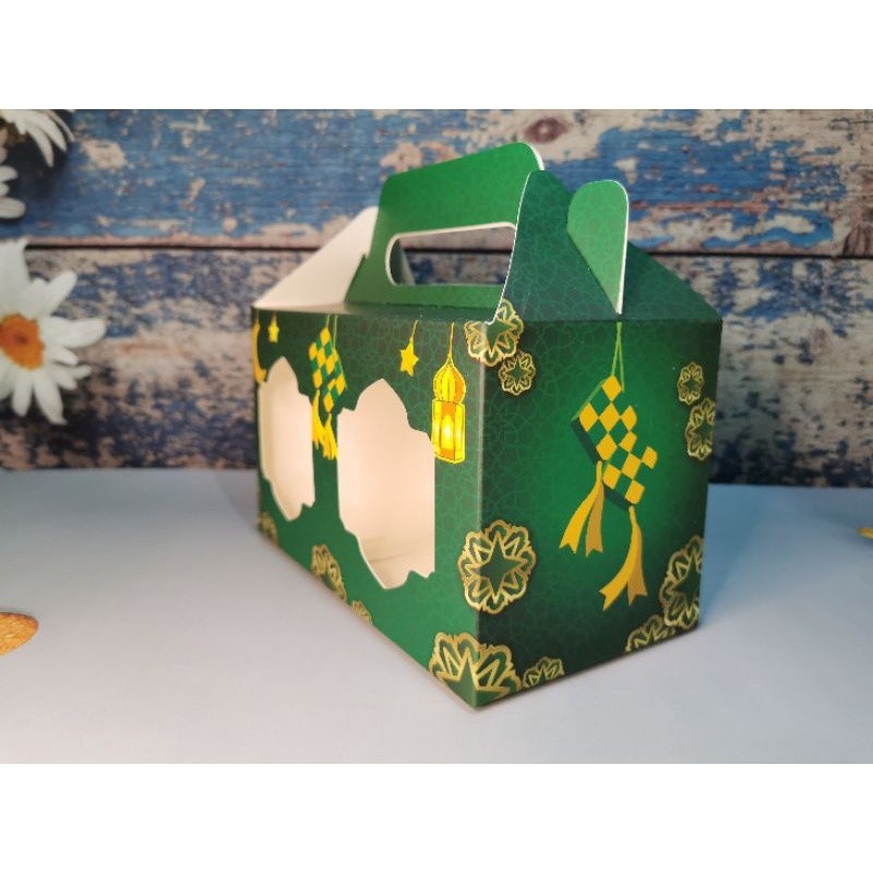 10/20Pcs Hari Raya Cookies Gift Box Kotak Kuih Raya Aidilfitri | Shopee ...