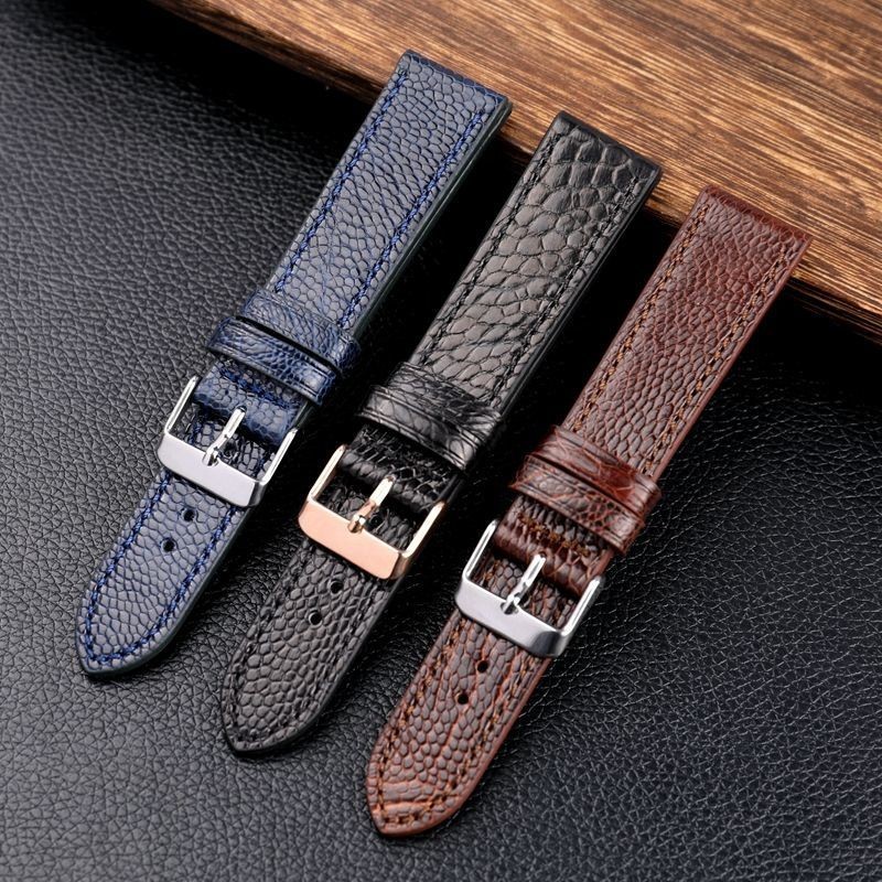 Ostrich Leather Strap Foot Genuine Leather Watch240329 | Shopee Malaysia