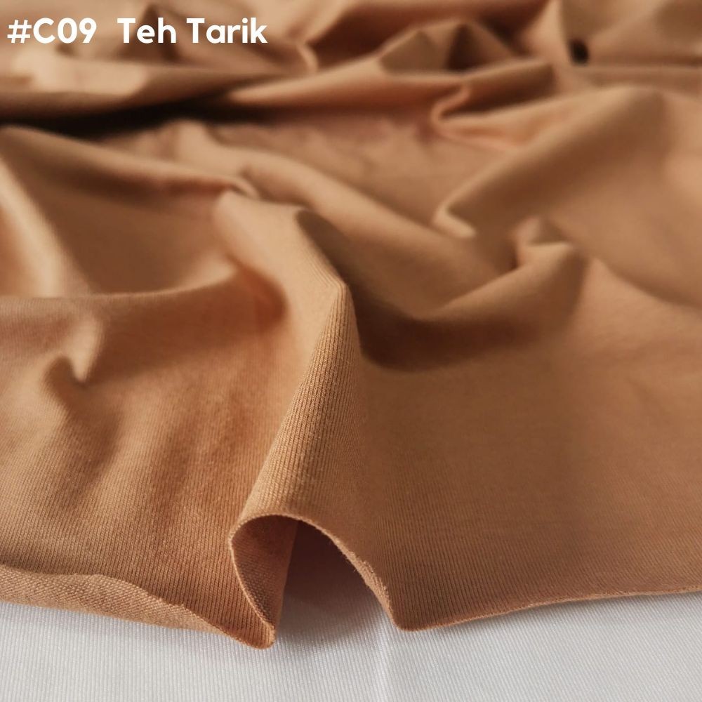 🌸Kain Knit Cotton Lycra Combed CL Plain Fabric 903888 Shopee