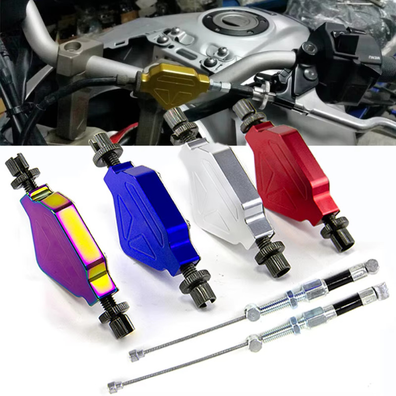 FXCNC Blue Stunt Clutch Pull Cable Lever For Kawasaki KX125/250 & KX450F – Billet Aluminum