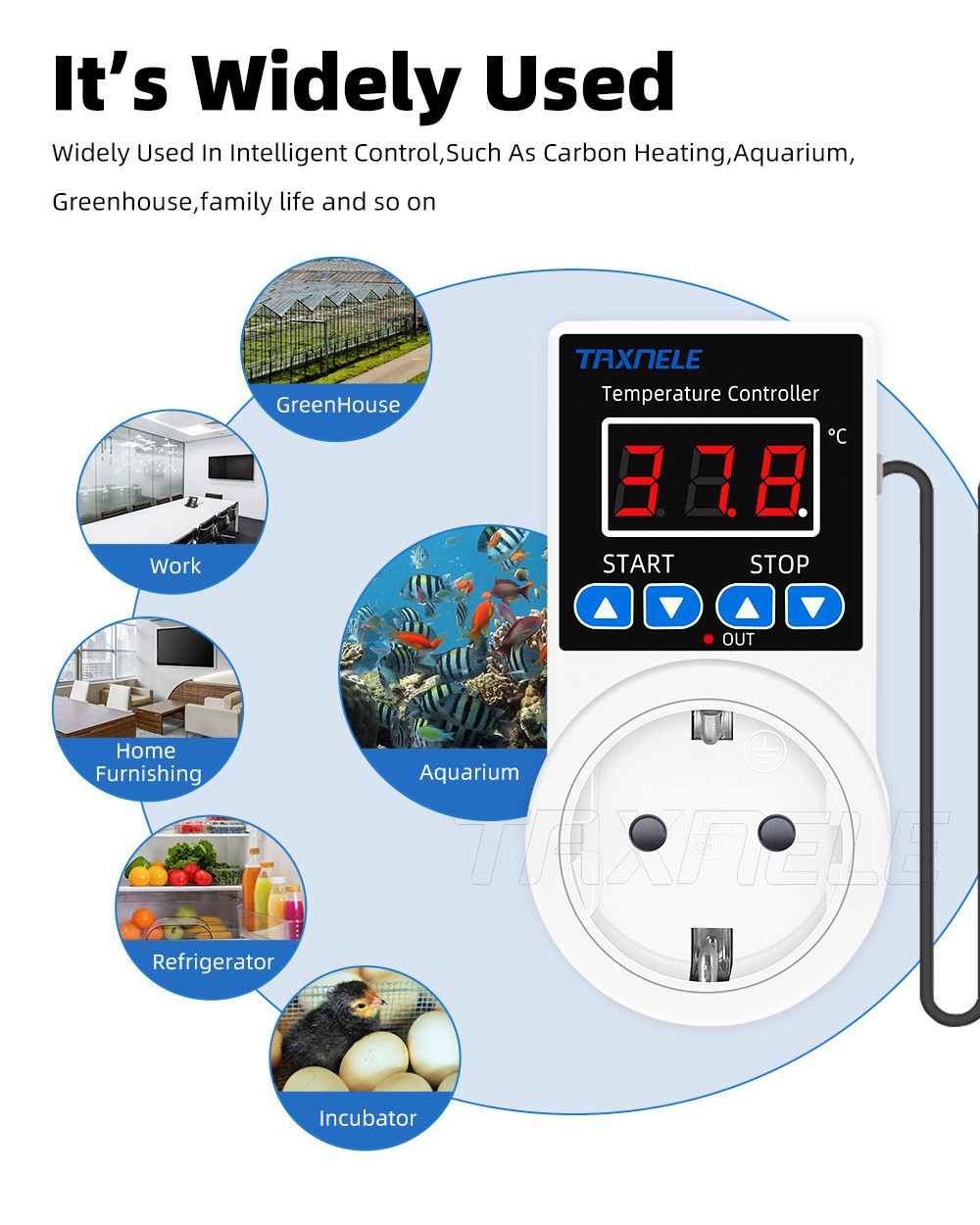 Socket Type Digital Temperature Controller Socket Outlet 110V 220V ...