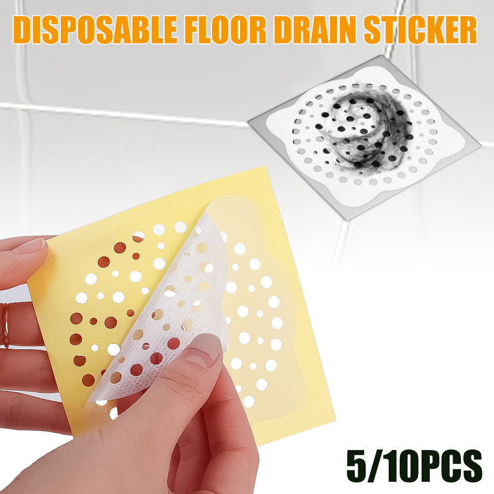 1/5/10 Pcs Disposable Self-adhesive Floor Drain Sticker Drainage Anti ...