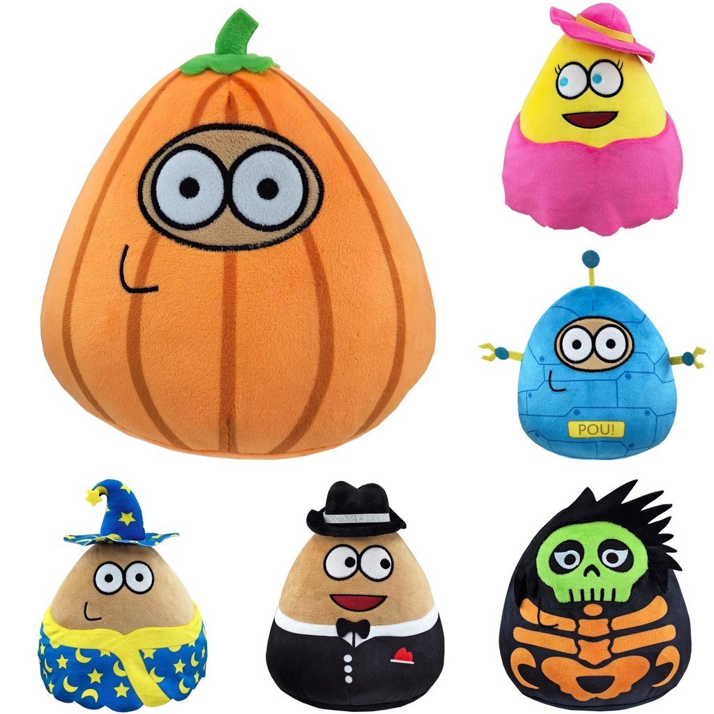 New Cross-border My Pet Alien Plush Toy Pou Doll Stuffed Fruit ...