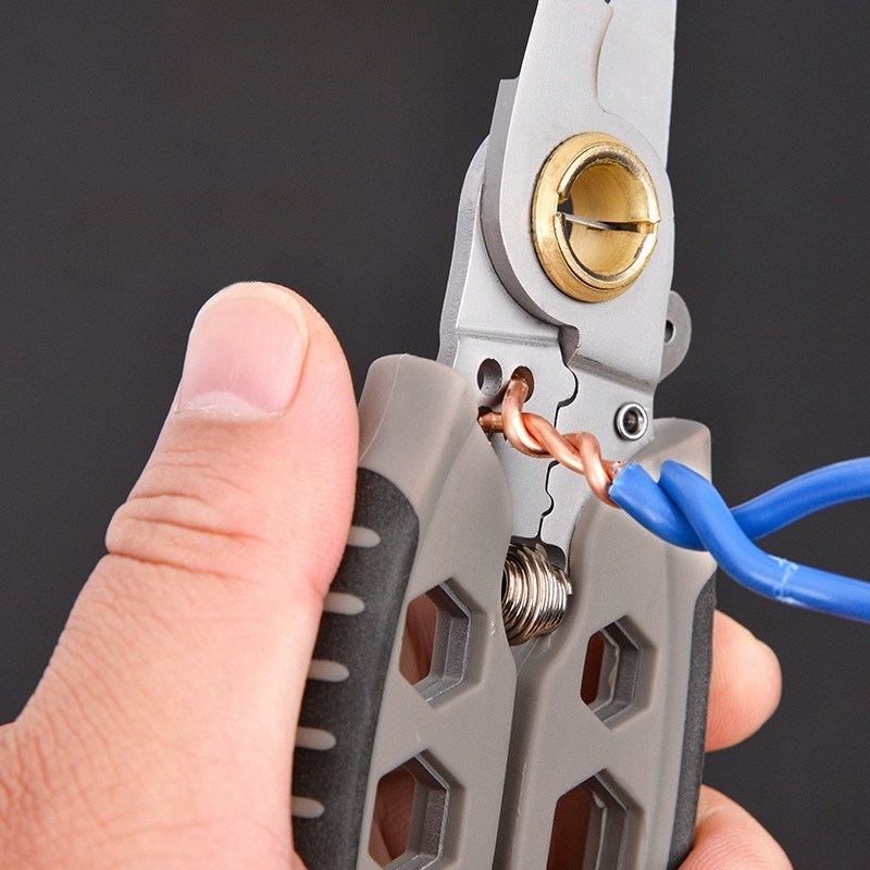 Multifunctional 7-Inch Stripping Pliers - Thread Cutting, Winding, Wire ...