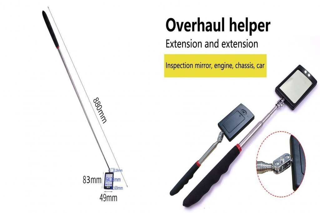 Sr Retractable LED Inspection Mirror Industrial Tool Auto Repair ...