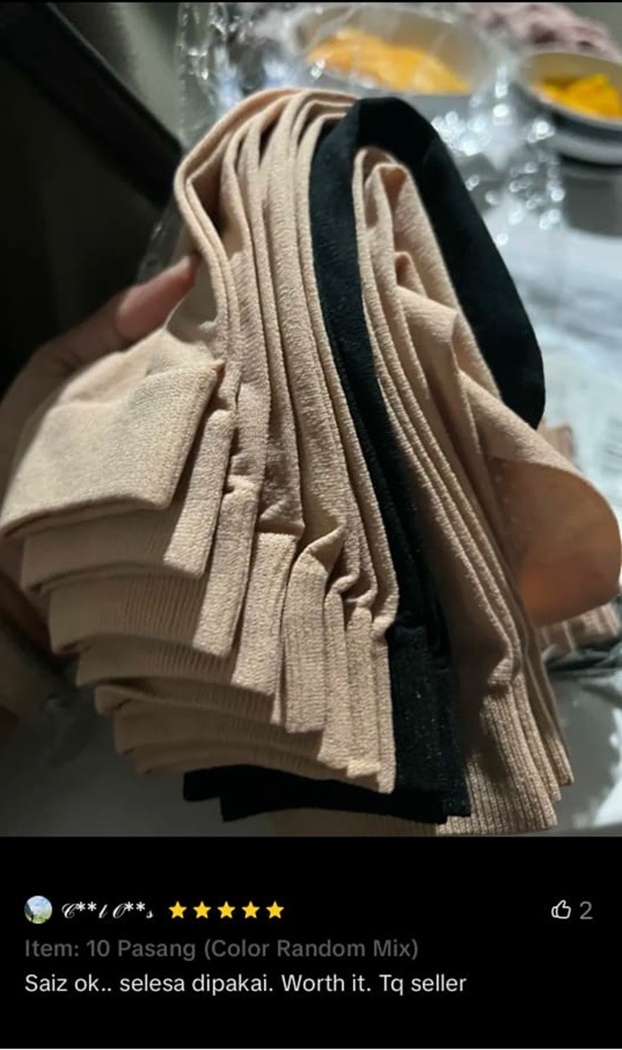 1 SET 10 PASANG Anti Slip Muslimah Stoking Stocking | Shopee Malaysia