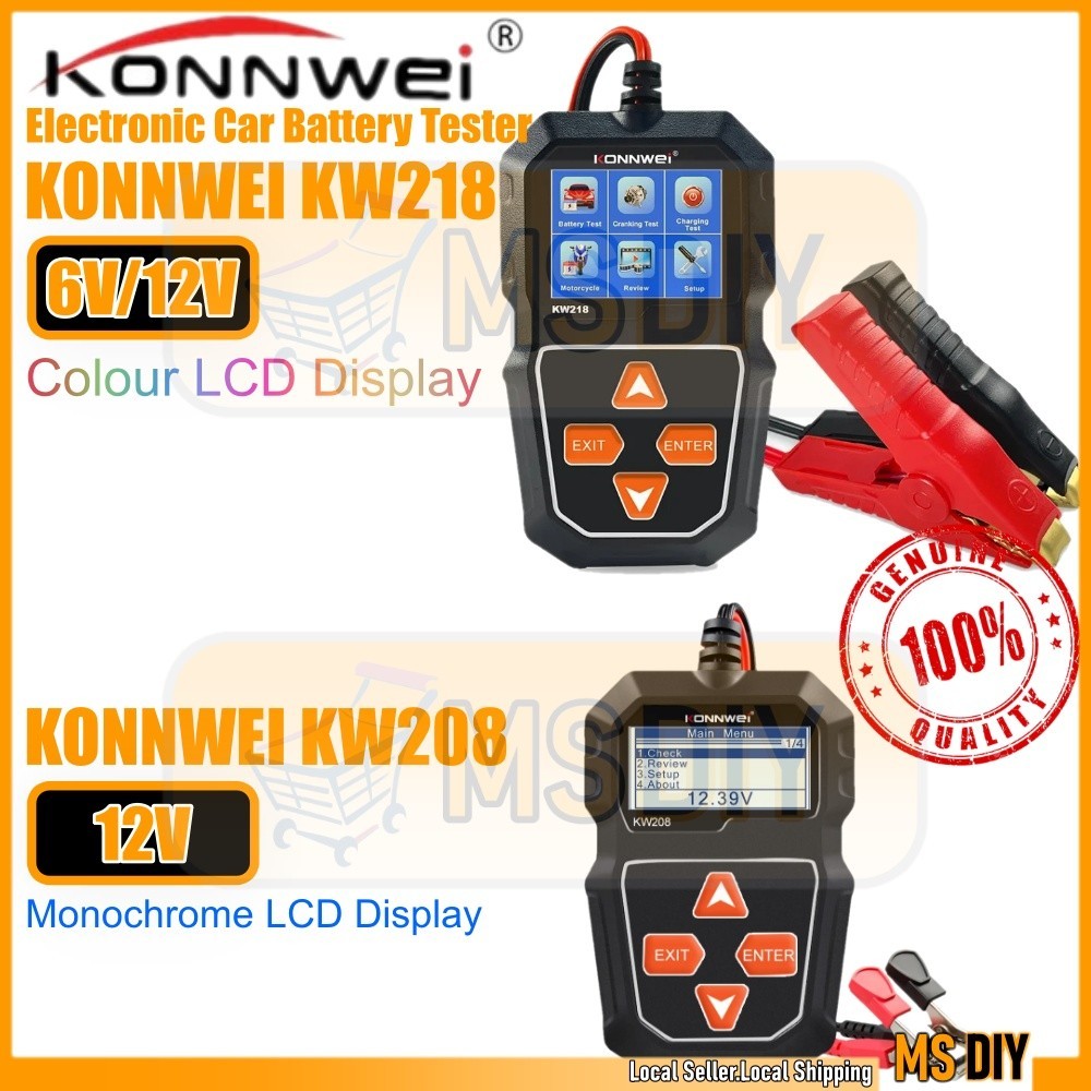 【Ship From Malaysia】New Model KONNWEI KW218 KW208 Electronic 12V/6V Car ...