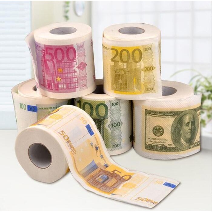 Toilet Paper Roll 3ply100 Dollar Humour Bill Toilet Paper Roll Novelty Funny Gag T Hot 