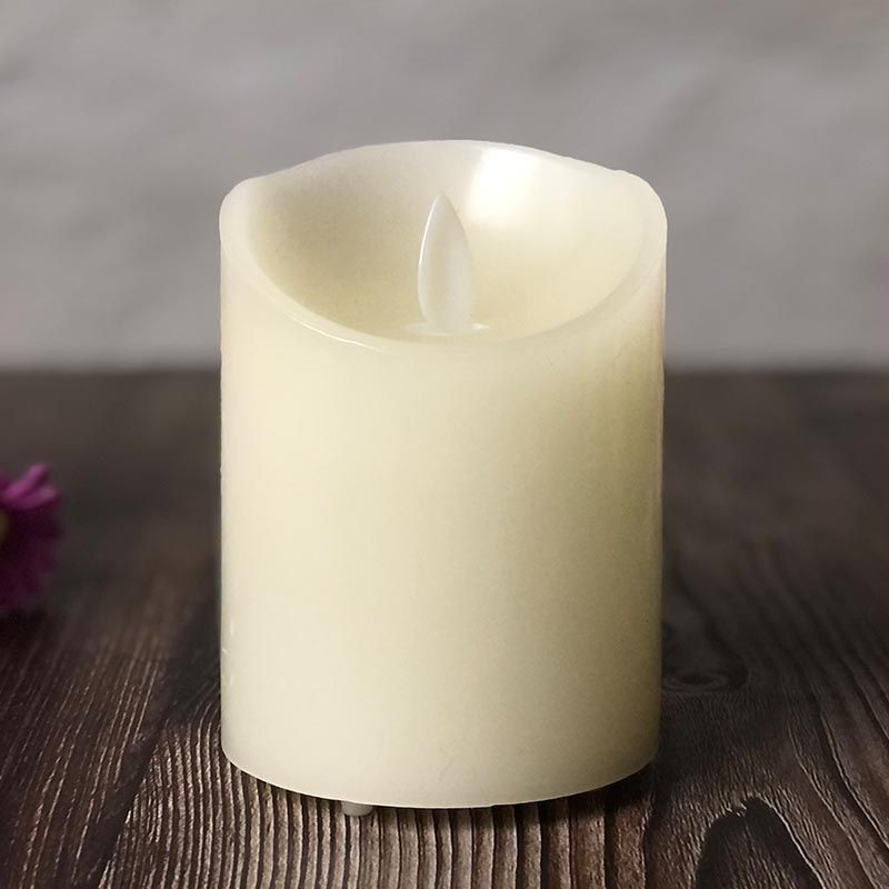 Romantika LED Candle 7.5x10cm/ 10x12cm 3 Type Available LED Lilin White ...