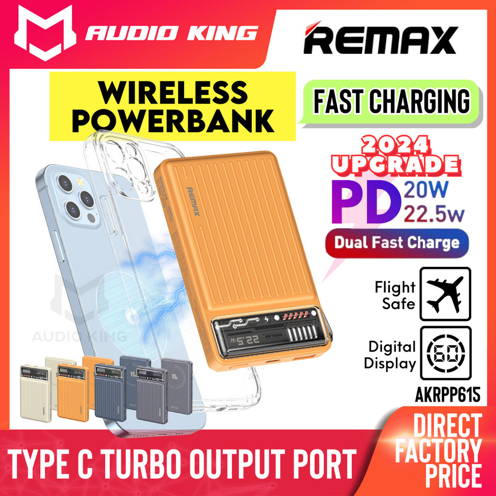 REMAX Wireless Fast Charging Magnetic Original Powerbank 20W 10000mAh ...