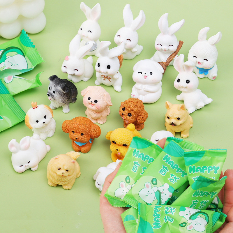 Luminous Mini Blind Bag Ornament - 5Pc Packaged Animal Blind Pouch ...