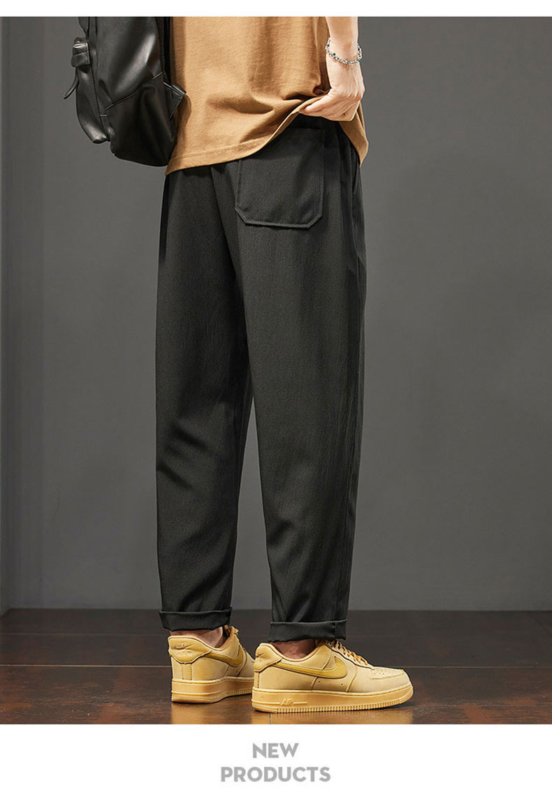 [ready Stock]ice Silk Pants Men's Summer Thin Sports Quick-drying 