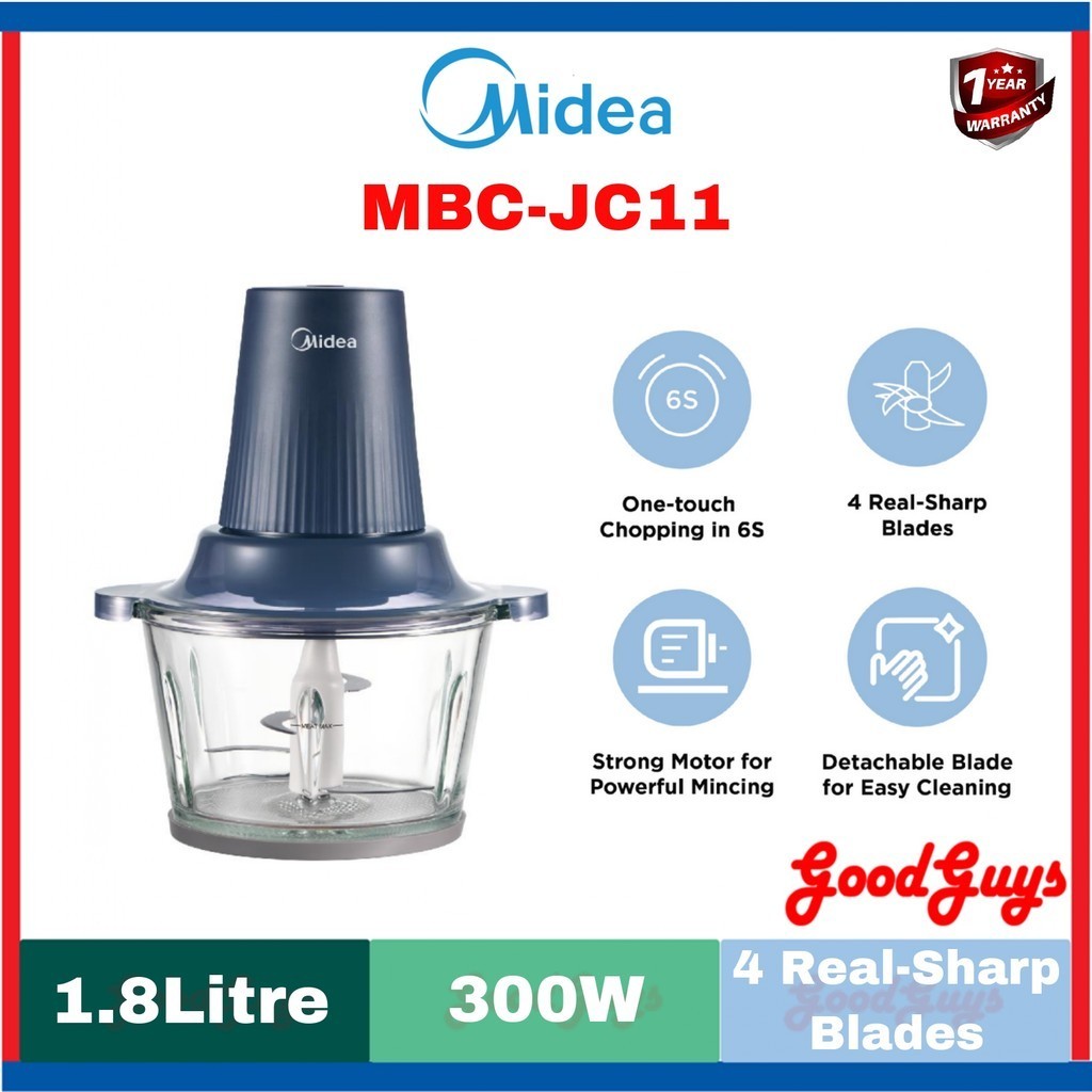 MIDEA MBC-JC11 1.8L GLASS JAR CHOPPER (MBCJC11) | Shopee Malaysia