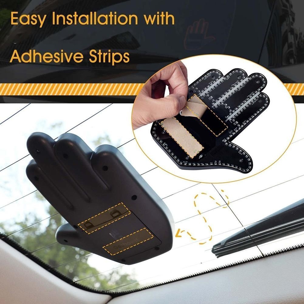 Gesture Light With Remote Control Middle Finger Led Light For Rear ...