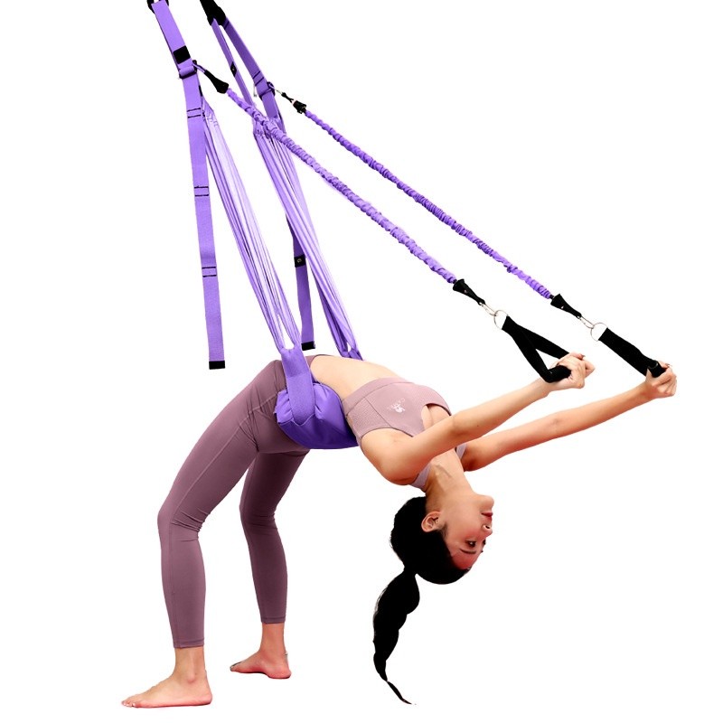 Yoga Inversion Exercises Belt Stretching Backbend Warmup Pilates 空中瑜伽下腰 ...