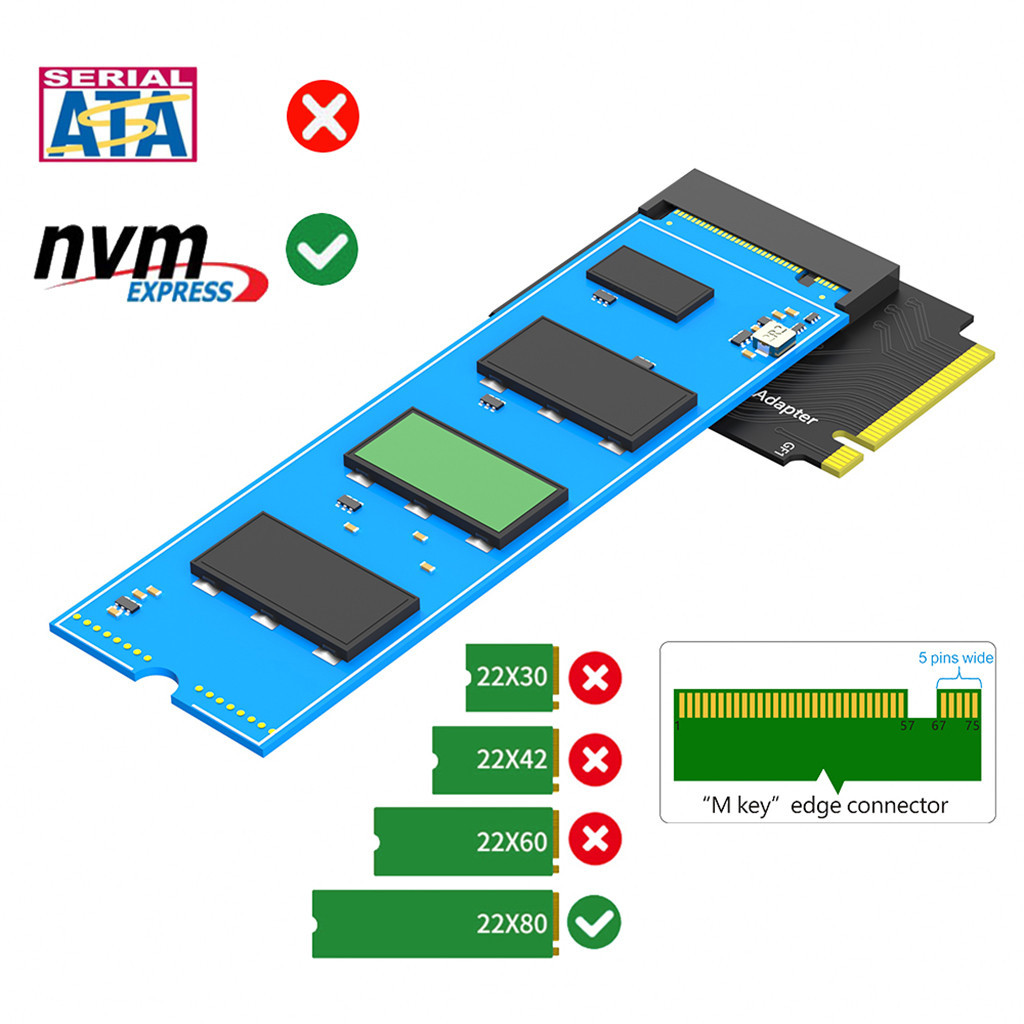 For Rog Ally Handheld Conversion 2230 to 2280 SSD Hard Drive Expansion ...