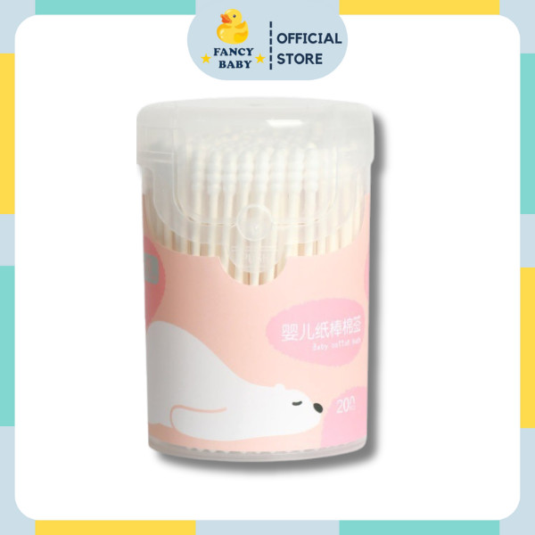 200Pcs Disposable Cotton Swabs Double Head Cotton Buds Cotton Tipped