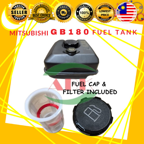 MITSUBISHI GB180 ENGINE FUEL TANK ASSY NYLON + GAUGE ( PLASTIC 
