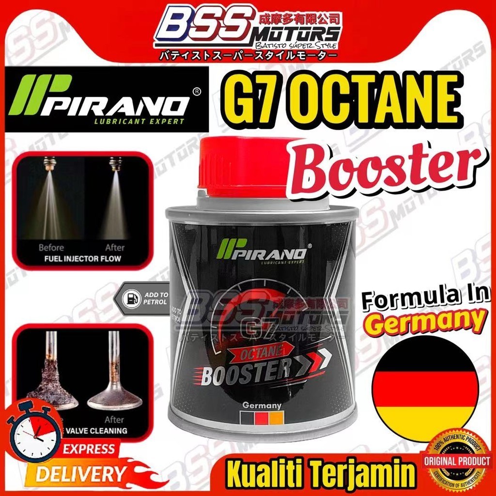 PG7 PIRANO Octane Booster & Cleans Injectors 80ML Engine Oil Treatment ...