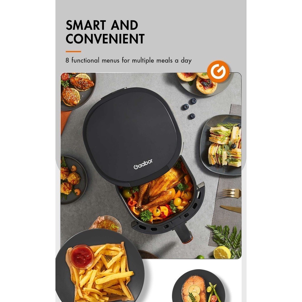 Gaabor Ketuhar Penggoreng Udara Smart Touch Screen 5L GA-E5A