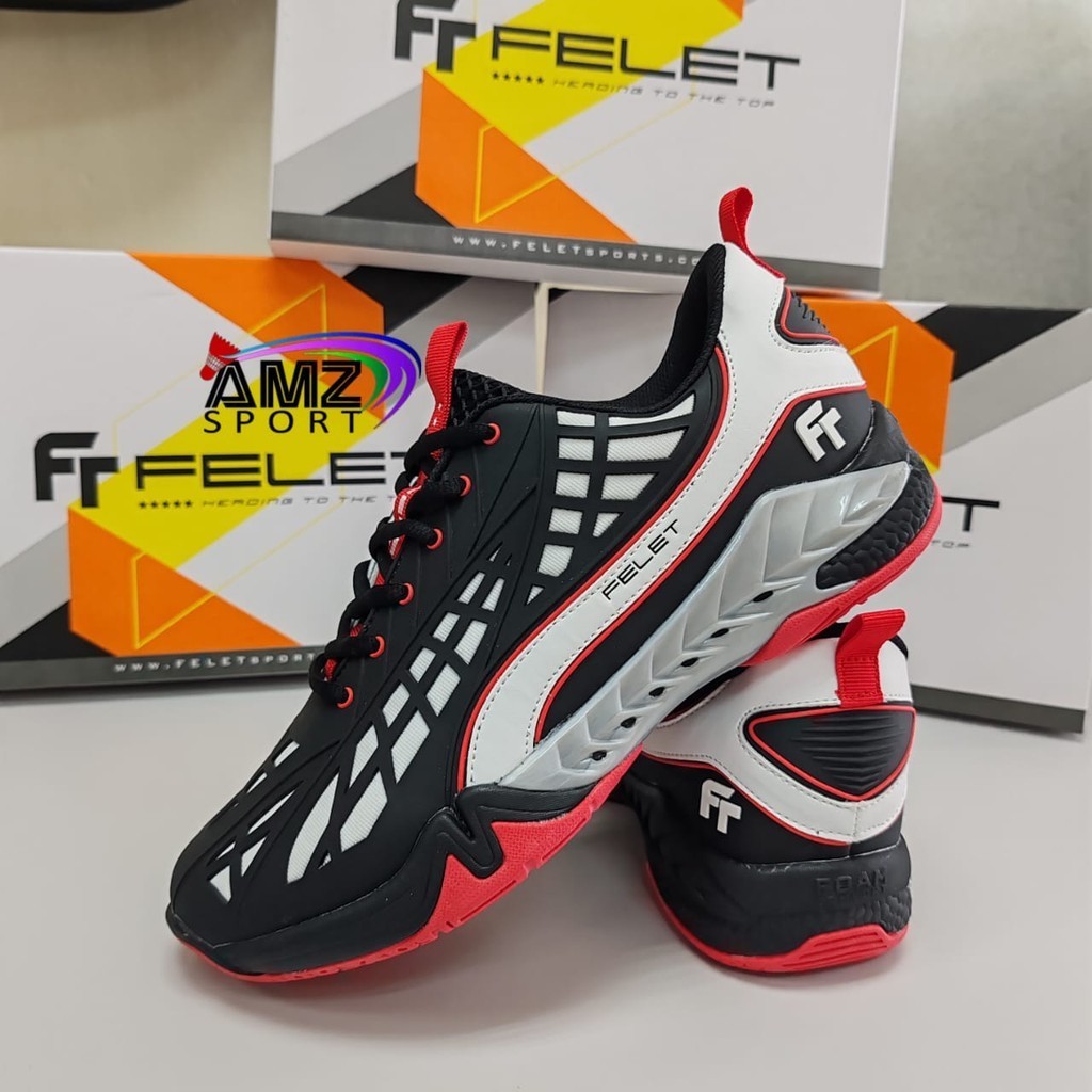 FELET SPIDER BOOST BADMINTON INDOOR COURT SHOES | Shopee Malaysia