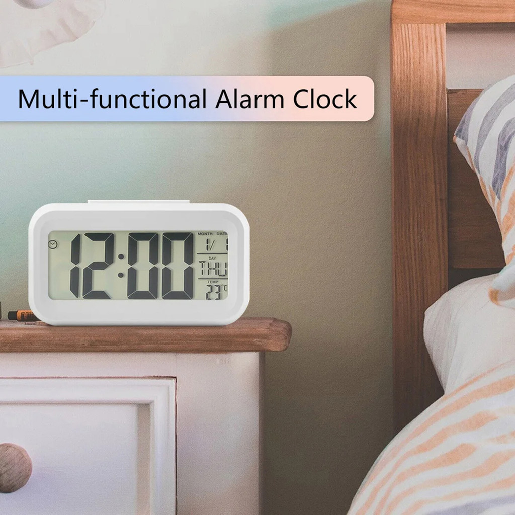 Electronic Digital Clock Simple Portable Mini Light Thin Table Clocks ...
