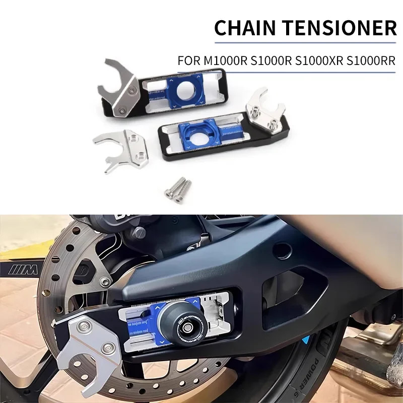 Motorcycle CNC Rear Wheel Axle Blocks Chain Adjusters Tensioners NEW ...