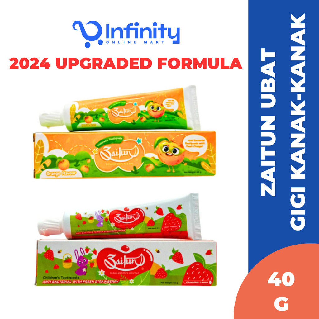 Zaitun Ubat Gigi KanakKanak Kids Toothpaste Orange/ Strawberry (40G