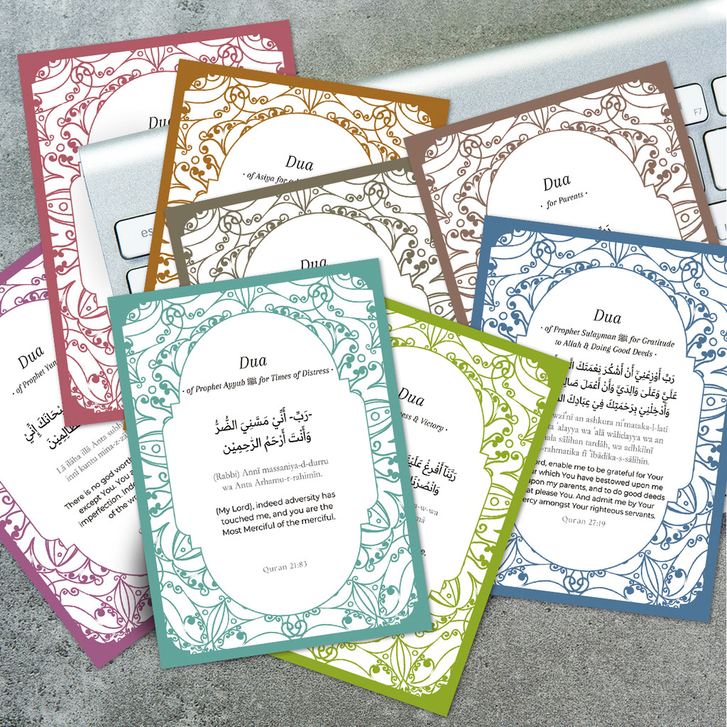 40pcs Quran Scripture Prayer Cards, Islamic Bible Quotes Cards ...