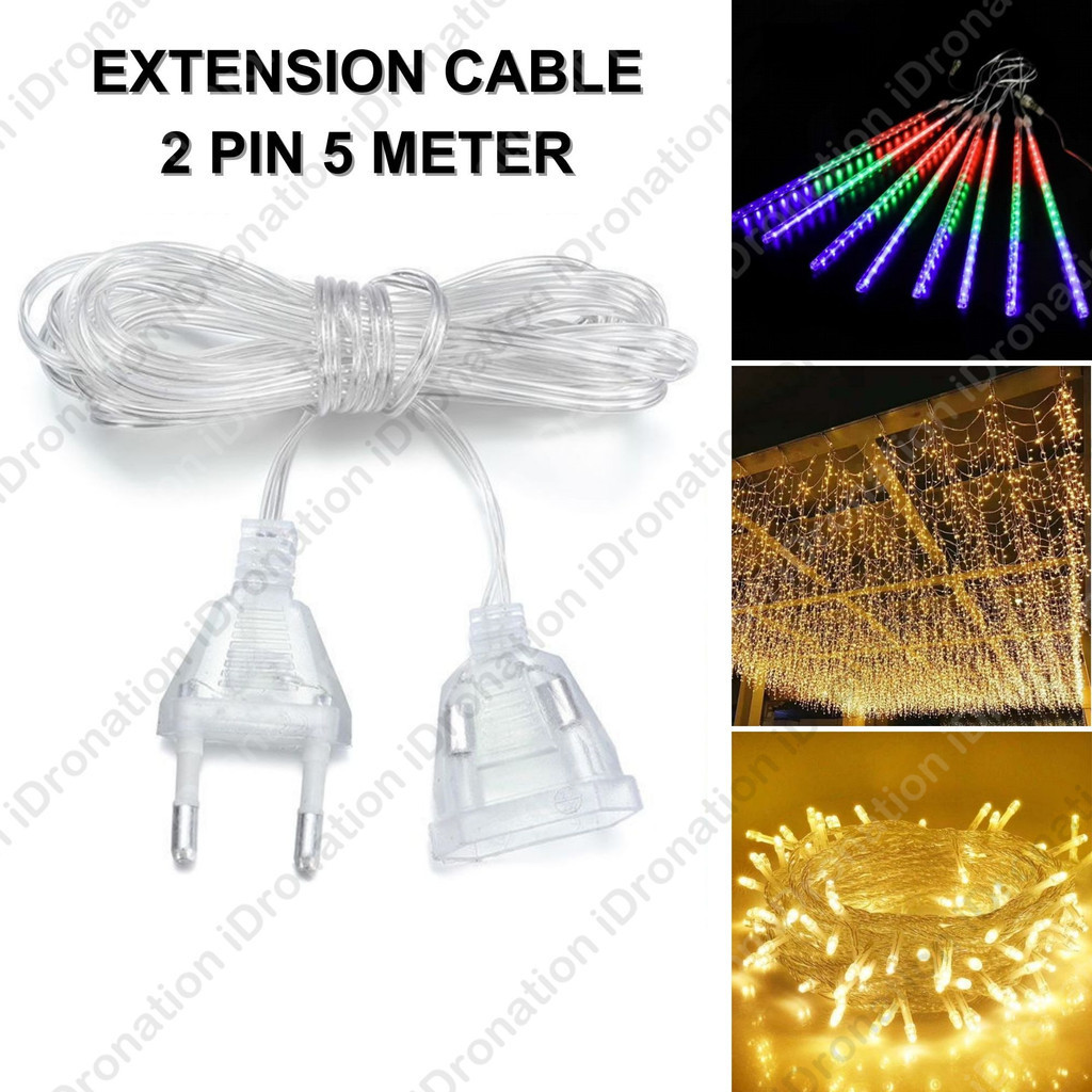 Extension Wire 2Pin 5 Meter For Fairy Light Extension Cable Standard ...