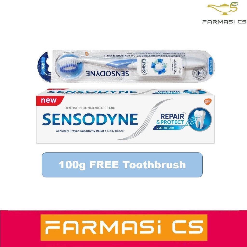 Sensodyne Repair & Protect Deep Repair Toothpaste 100g FOC Sensodyne ...