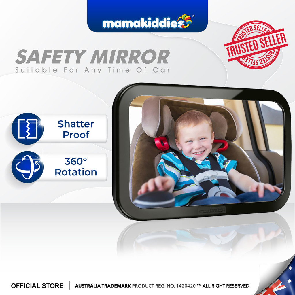 Mamakiddies Safety Mirror Baby Infant Car Seat cermin Rear View Mirror