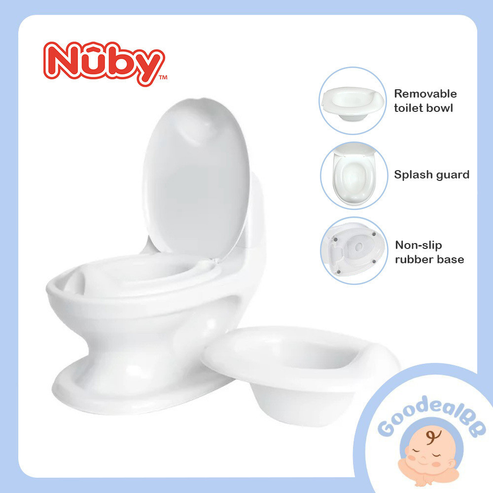 Portable Toilet Nuby My Real Potty Training Toilet White With