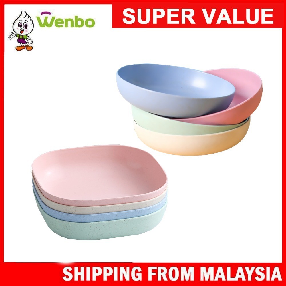 Wenbo Home Kitchen Dining Small Round Plates Bones Plate Children Snack ...