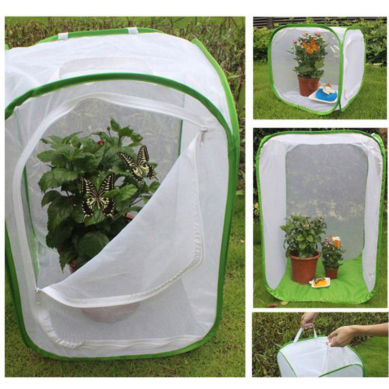 Pet Butterfly Cage Insect Net Mesh Foldable Cage Incubator Box ...