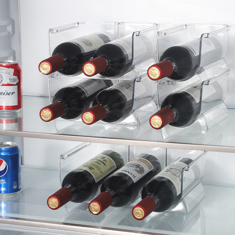 【Woody】 Transparent Wine Rack Storage Universal Wine & Bottle Holder ...