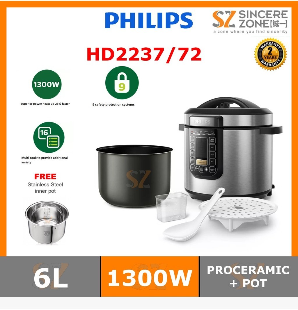 PHILIPS HD2237 ALLINONE COOKER 6L / MULTI COOKER / PRESSURE COOKER