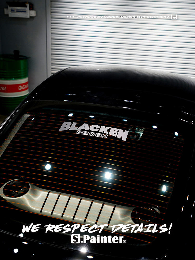 #Stock! Sp Car Sticker Original HF Style Black Car Sticker BBA Modified ...